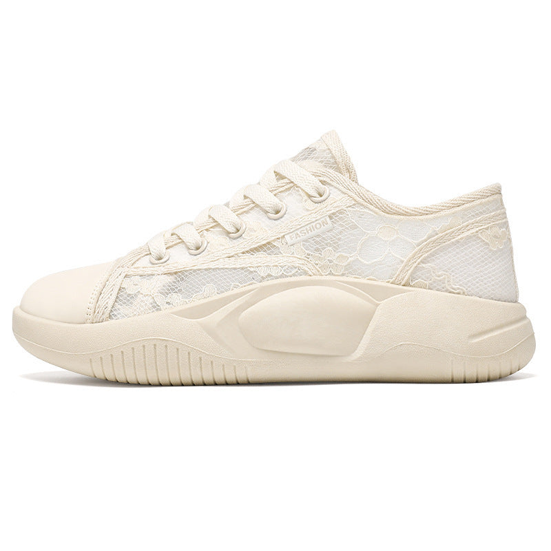 Damen Atmungsaktive Freizeitsneaker mit floralem Design und flexibler Sohle EB