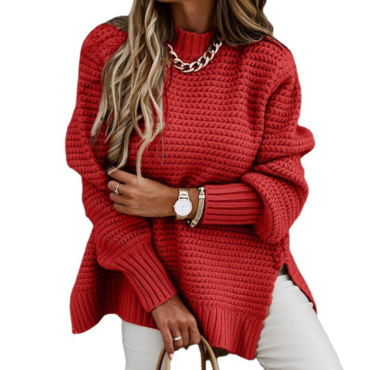 Damen Kuscheliger Strickpullover mit modischem Strukturmuster EB