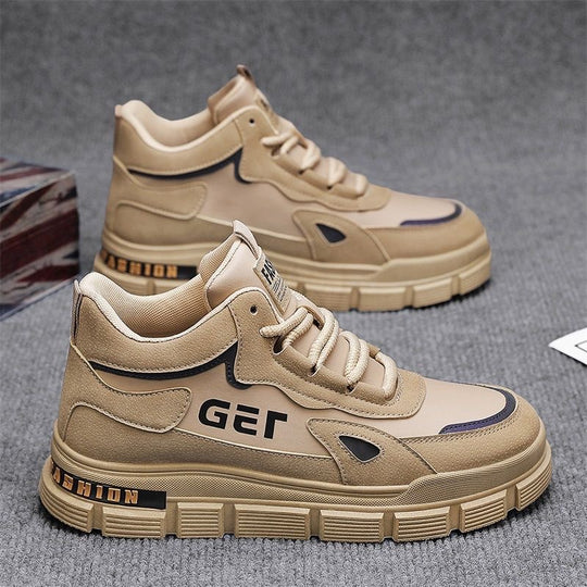 Damen Sportliche High-Top Sneakers mit atmungsaktivem Obermaterial und rutschfester Sohle EB