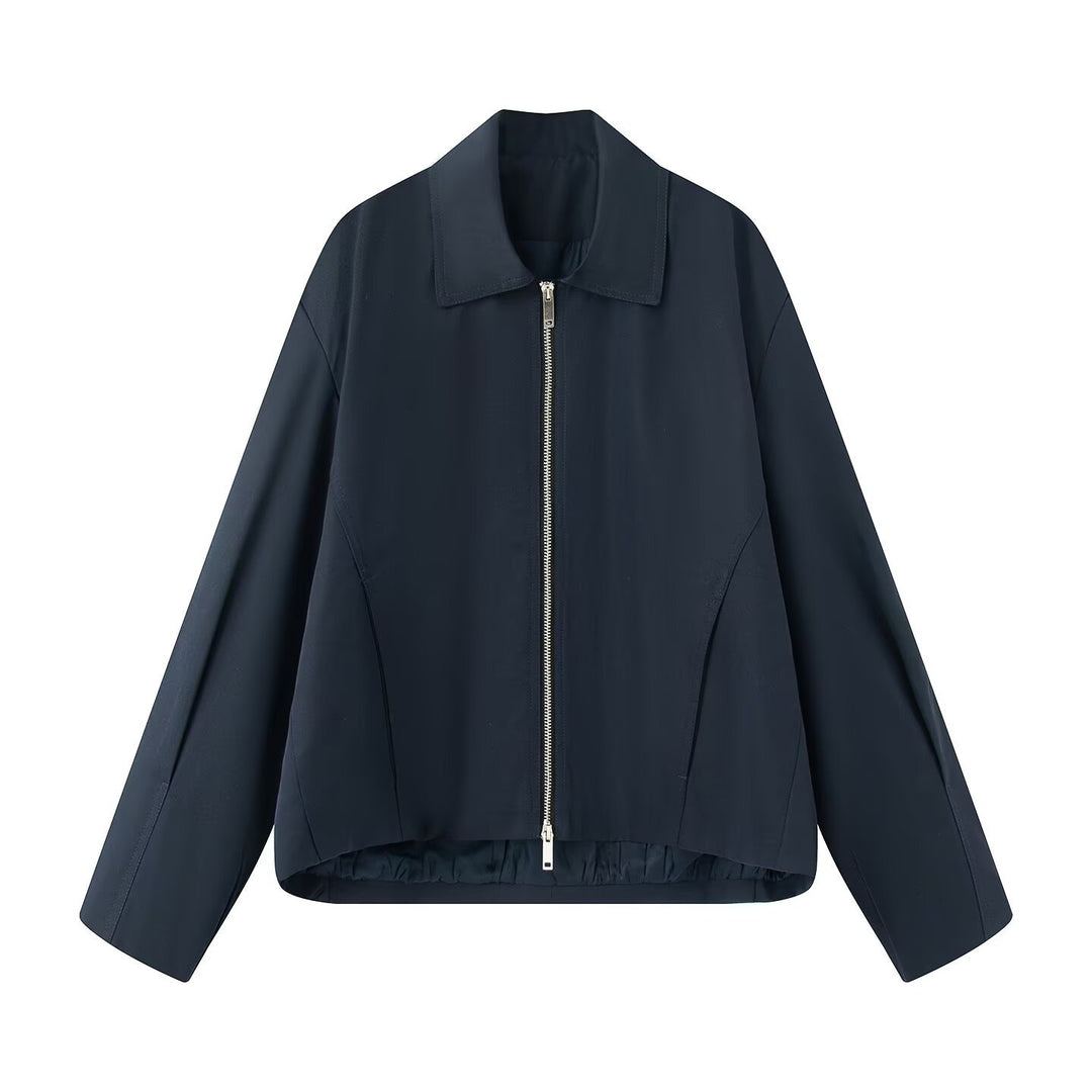Damen modische Übergangsjacke mit edlem Stehkragen EB