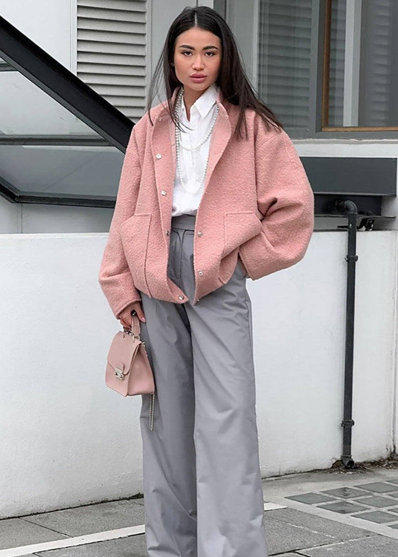 EB | Kragen Oversized Bouclé Jacke