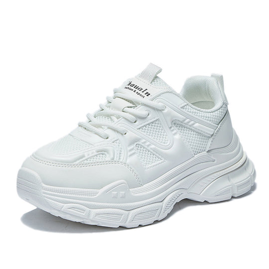 Damen Sportliche Sneakers mit atmungsaktiver Netzstruktur und gepolsterter Sohle EB
