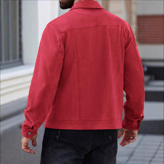 Herren lässige Wildlederjacke EB