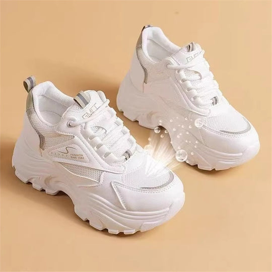 Damen Sportliche Chunky Sneakers mit gepolsterter Sohle und atmungsaktivem Obermaterial EB