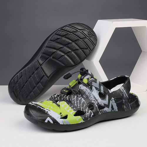 Damen Bequeme und rutschfeste Outdoor-Sandalen mit elastischem Schnürsystem EB