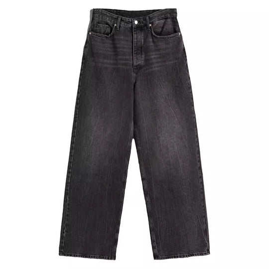 Damen lässige weite Jeans im urbanen Stil EB