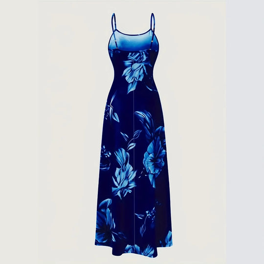 Damen Maxikleid mit elegantem floralem Druck und modischem Schnitt EB