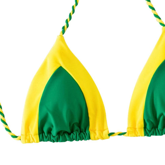 Damen Triangel-Bikini mit verspieltem Wickelrock EB