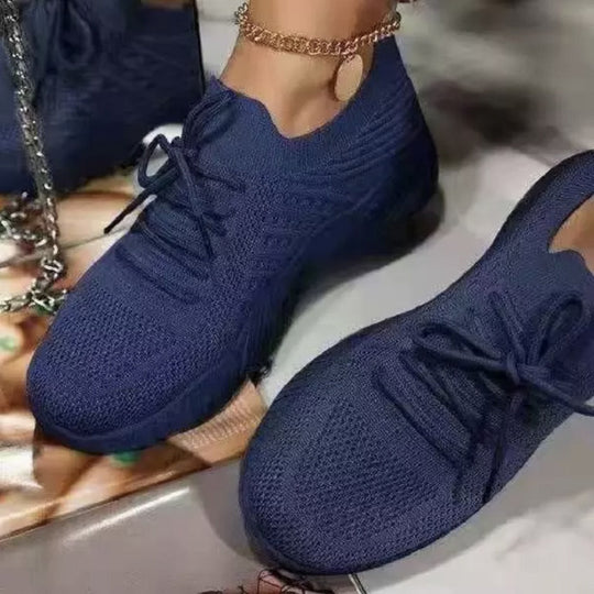 Damen  leichte Strick-Sneaker mit sockenähnlichem Obermaterial, gepolsterter Komfortsohle und flexibler Profil-Laufsohle EB