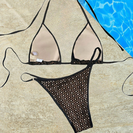Damen Triangel-Bikini-Set mit raffinierten Details EB