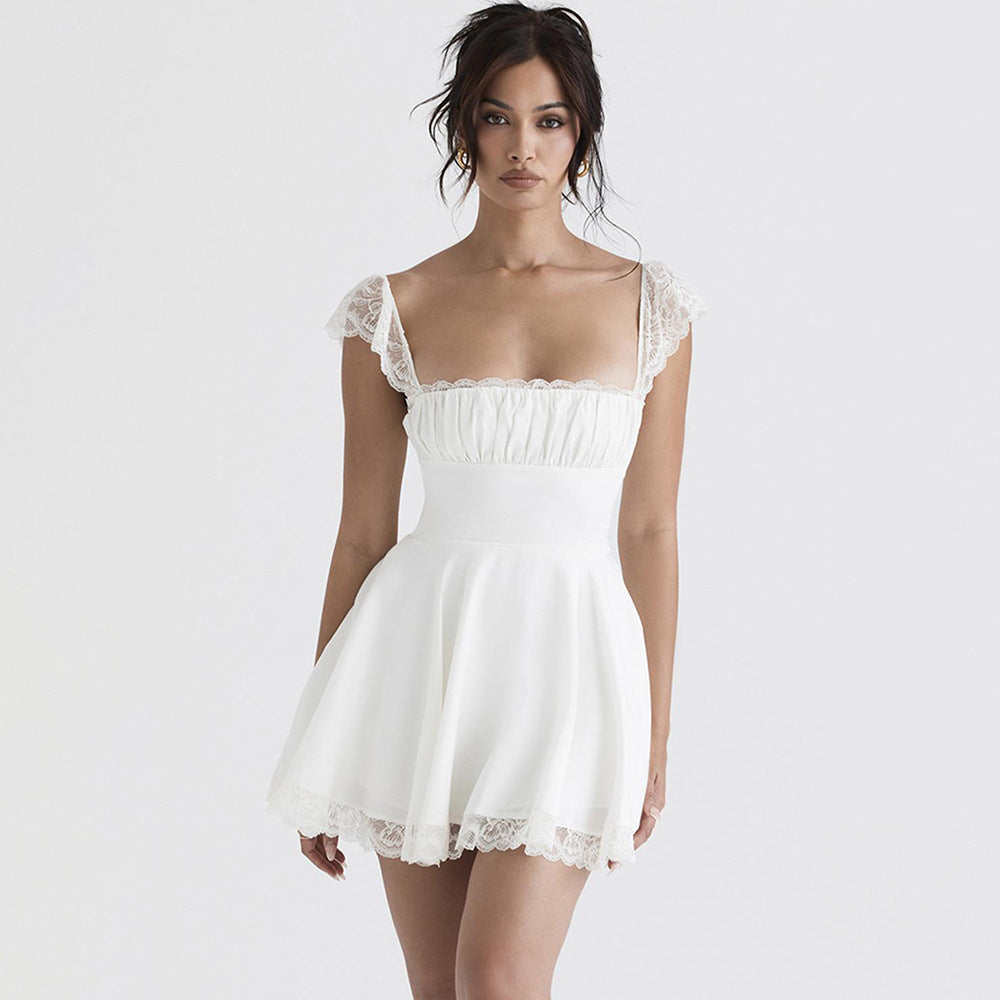 Damen Minikleid im romantischen Design EB