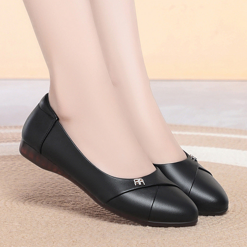 Damen Komfortable und elegante Ballerinas mit dezenter Verzierung EB