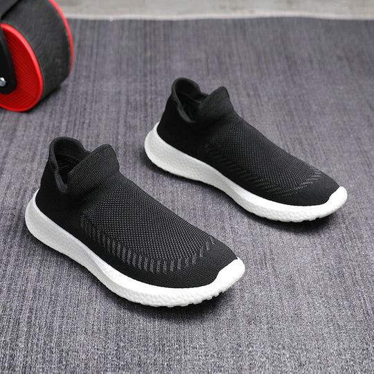 Damen bequeme und atmungsaktive Slip-On Sneakers mit flexiblem Sohlenprofil EB