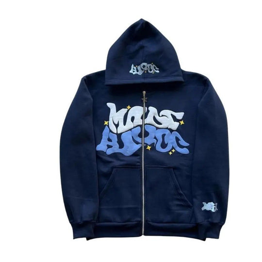Damen sportliche Kapuzenjacke im urbanen Graffiti-Stil EB
