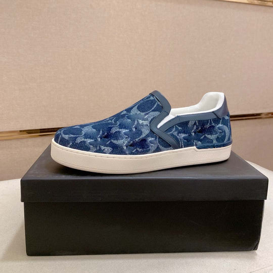 Damen Bequeme Slip-On Sneakers mit modischem Oberflächenmuster EB