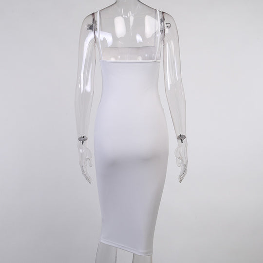 Damen Körperbetontes Midi-Kleid EB