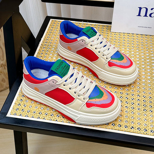 Damen Sportliche Sneakers mit farbenfrohem Design und atmungsaktivem Obermaterial EB