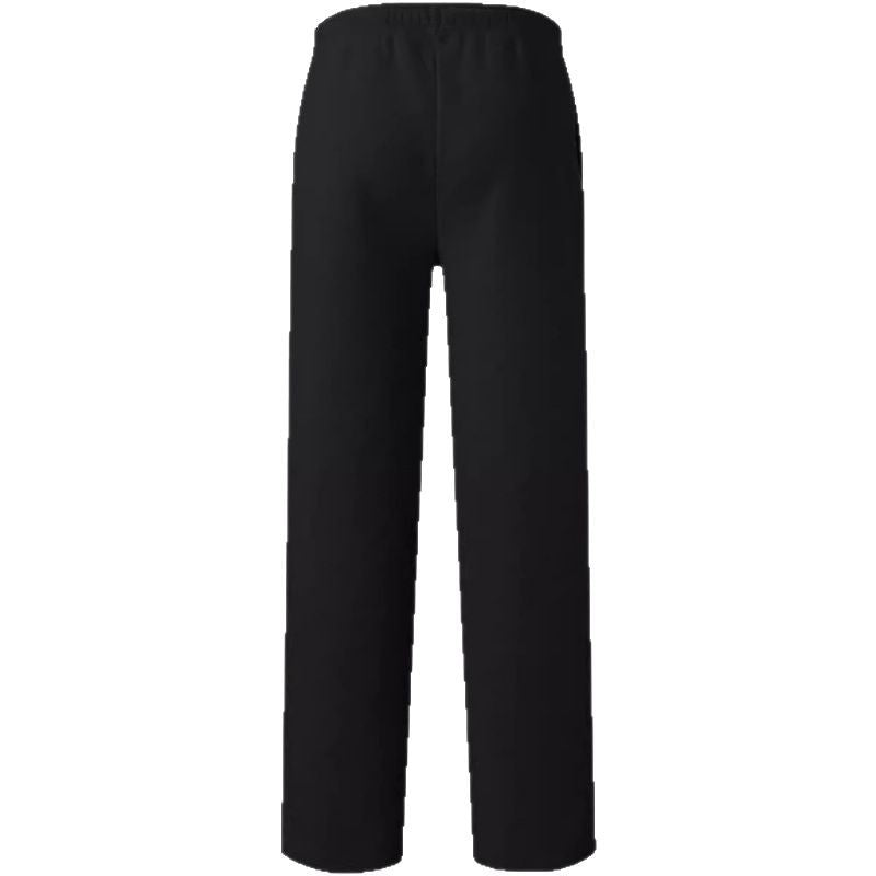 Damen nan fließende High-Waist Palazzo-Loungehose aus leichtem Jersey mit Elastikbund und praktischen Eingrifftaschen EB