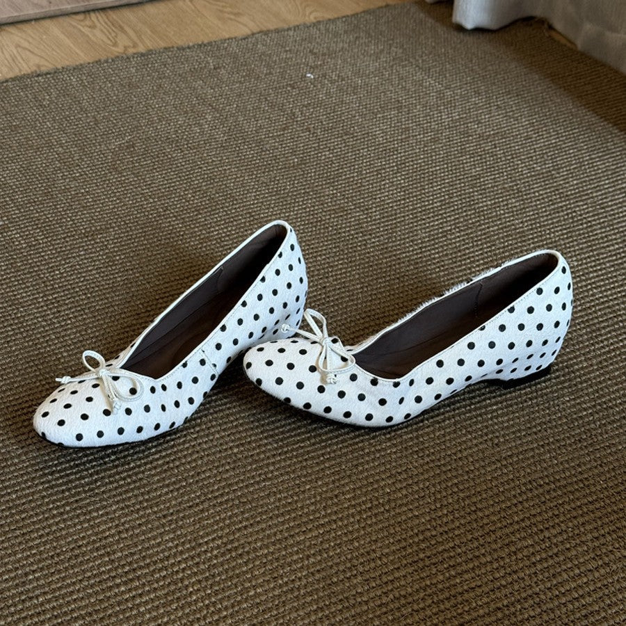 Damen Ballerinas mit modischem Punktedesign und bequemer Passform EB