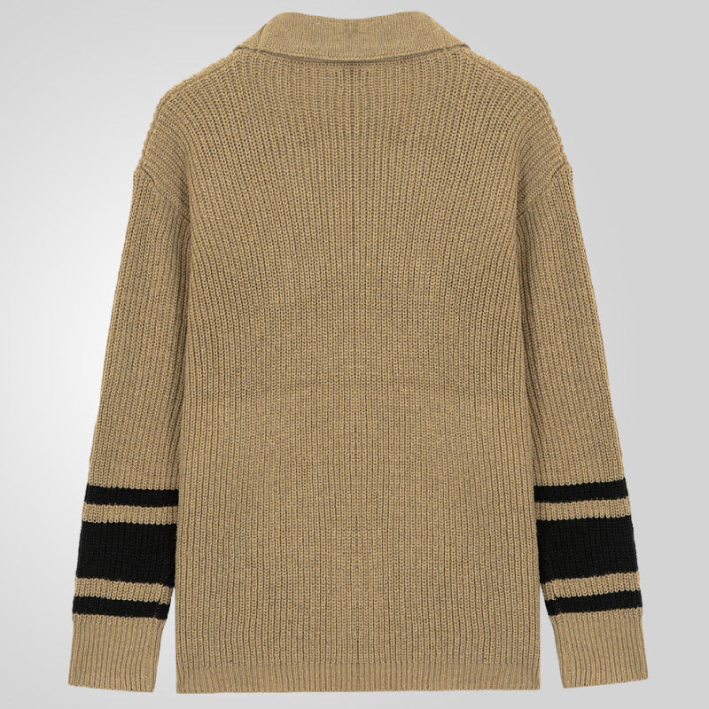 Herren Grobstrickcardigan mit modernen Details und praktischen Taschen EB
