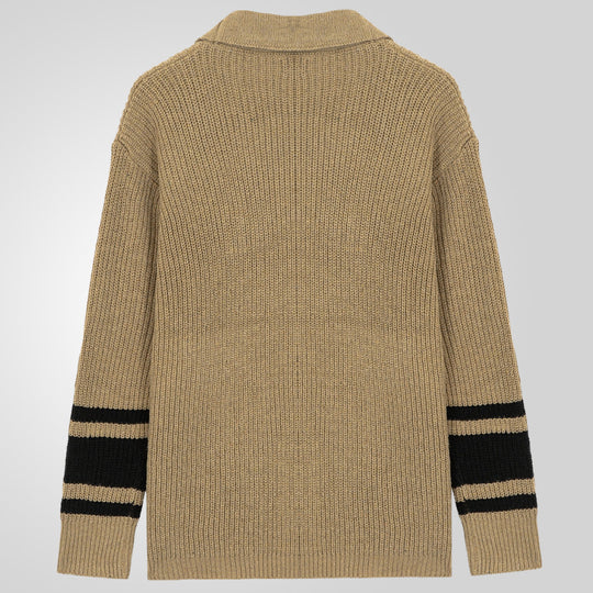 Herren Grobstrickcardigan mit modernen Details und praktischen Taschen EB