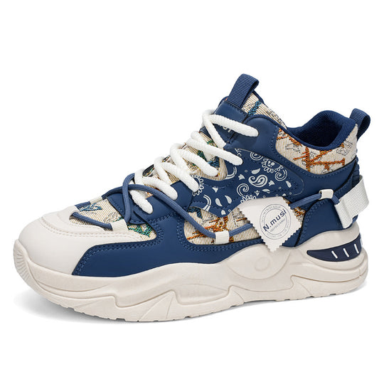 Damen Sportliche High-Top Sneakers mit modischem Ethno-Muster und innovativer Sohlentechnologie EB