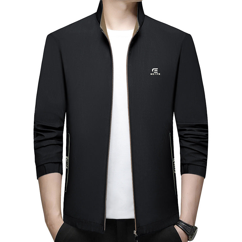 Herren Feldjacke mit Kontrast-Einsätzen und Brust-Reißverschlusstasche EB