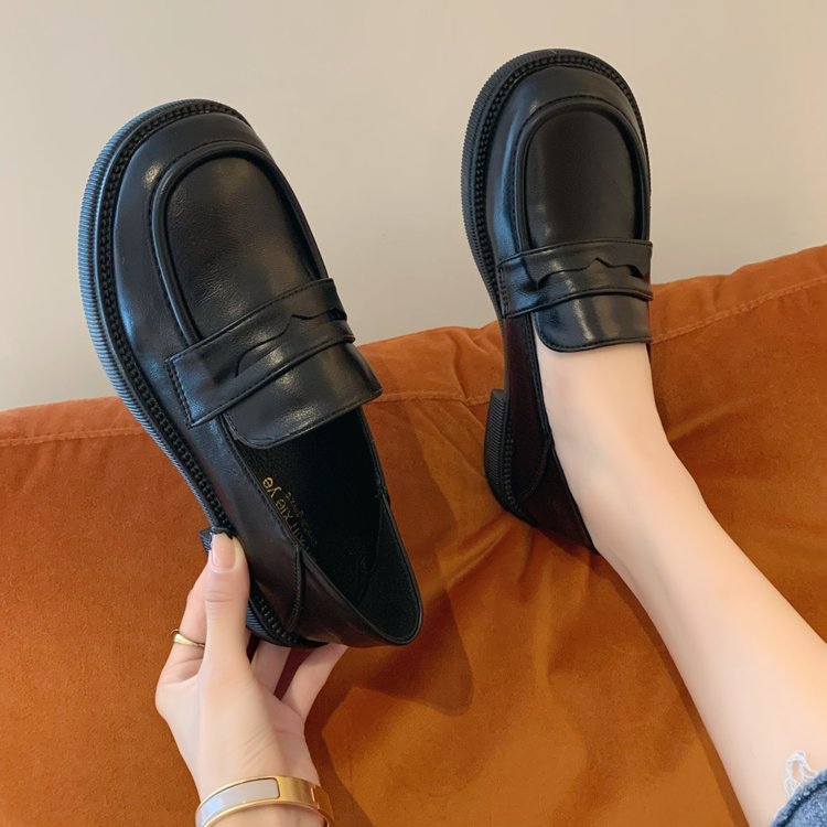 Damen elegante Mokassins mit modischem Riemen und rutschfester Sohle EB