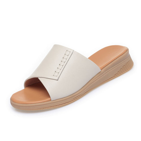 Damen Komfortable Wedgesandaletten mit elegantem Riemen und rutschfester Sohle EB
