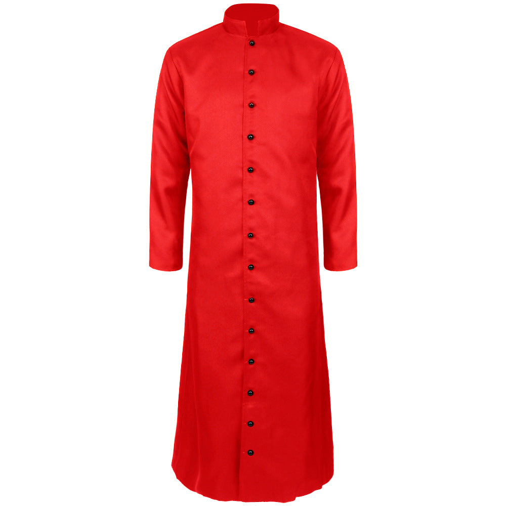 Damen nan eleganter Maxicape-Mantel mit gestuften Schultercapes und Stehkragen Eb