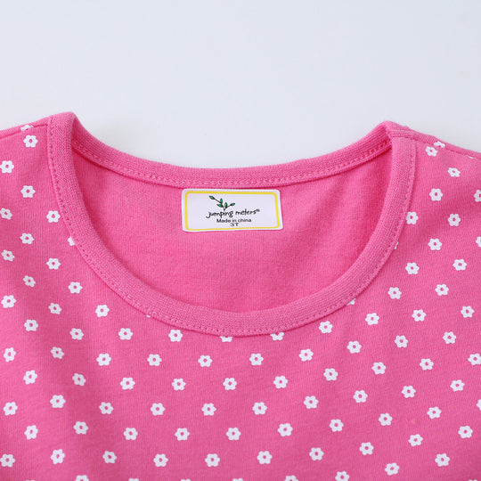 Mädchen Baumwollkleid mit niedlichem Giraffenmuster EB