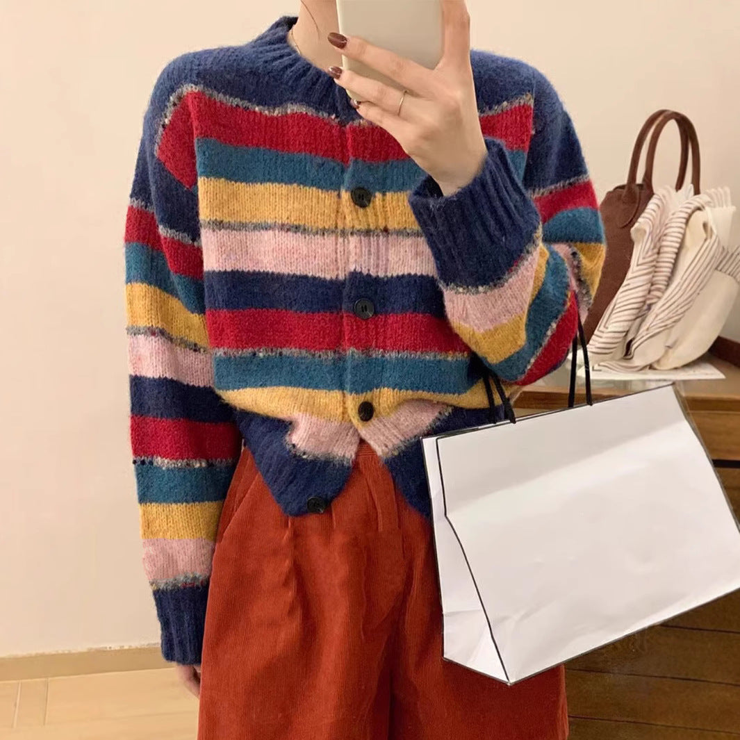 Damen modischer Strickcardigan EB
