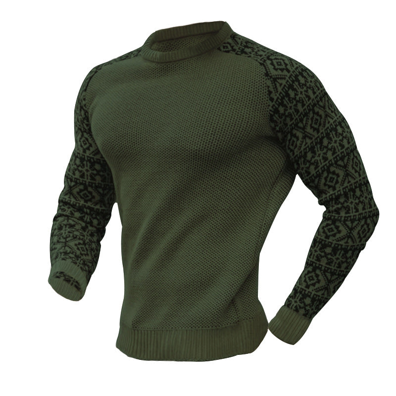 Herren Strickpullover mit grafischem Muster und strukturiertem Design EB