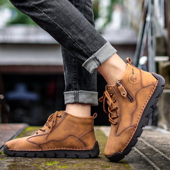 Herren robuste Wanderstiefel mit seitlichem Reißverschluss EB
