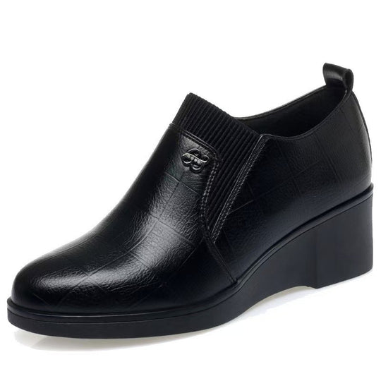 Damen Komfortable Wedge-Stiefeletten mit elegantem Design und elastischen Einsätzen EB