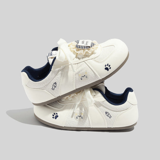 Damen Sneakers mit verspieltem Tierdesign und bequemer Sohle EB