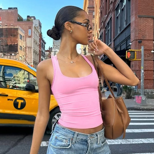 Damen Sportliches Tanktop mit breiten Trägern EB
