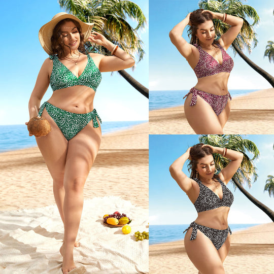 Damen Triangel-Bikini-Set mit verspieltem Knotendesign EB