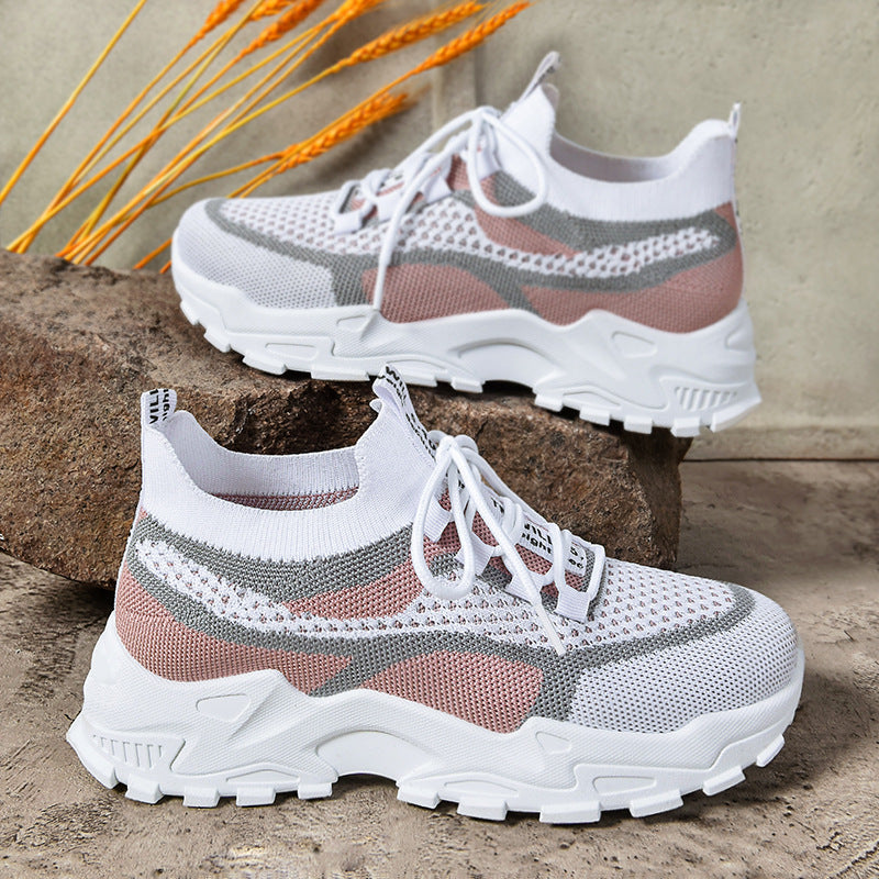 Damen Sportliche High-Performance Sneakers mit atmungsaktivem Mesh-Obermaterial und flexiblem Sohlen-Design EB