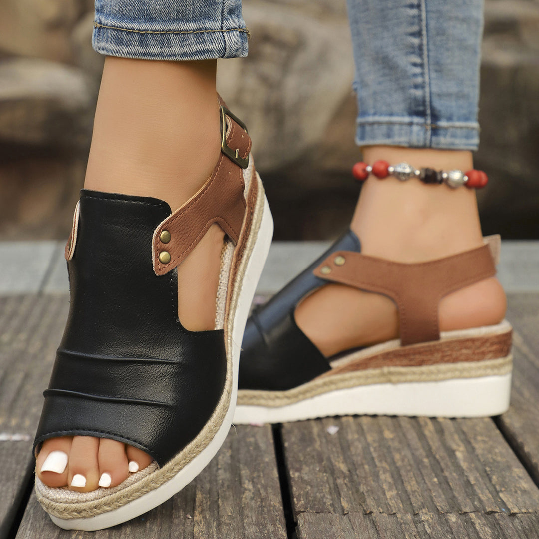 Damen Raffinierte Sandalen im Espadrille-Stil EB