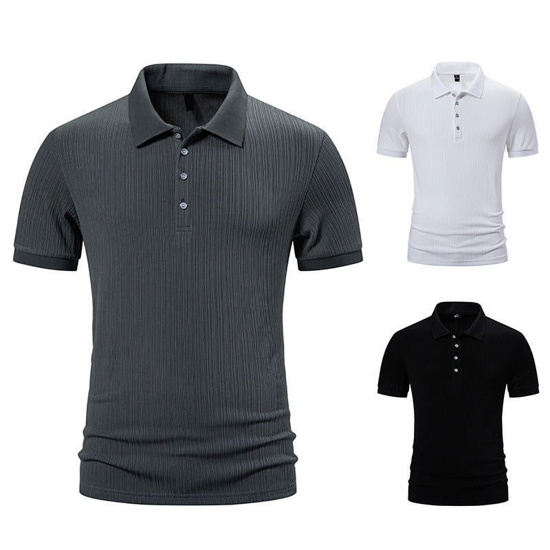 Herren hochwertiges Poloshirt mit moderner Struktur EB