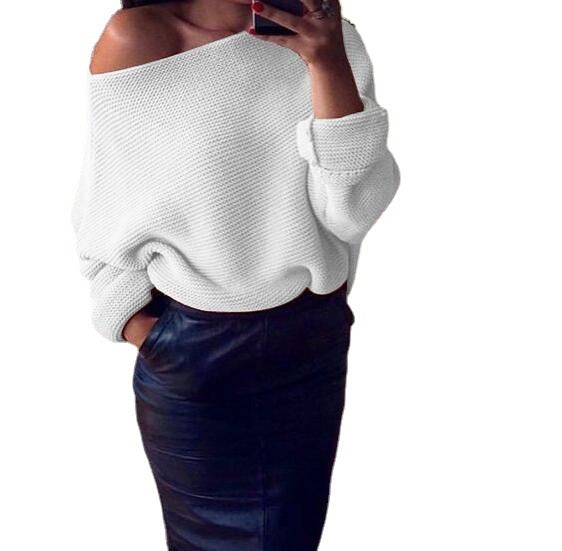 Damen pullover mit hohem Rollkragen und Zopfmuster EB