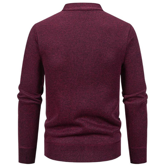 Herren Strickjacke mit strukturiertem Design und Knopfverschluss EB