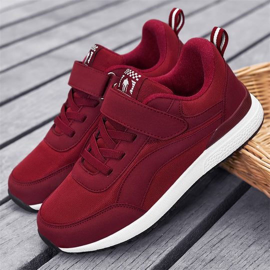 Damen Sportliche Sneakers mit praktischem Klettverschluss und gepolstertem Innenfutter EB