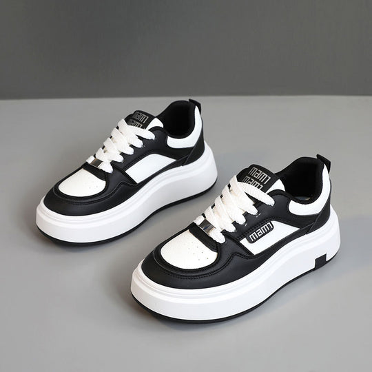 Damen modische Plateau Sneakers mit ergonomischer Dämpfung und trendigem Design EB