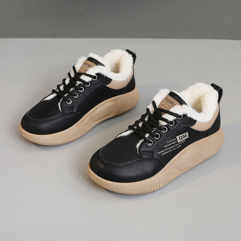 Damen Sportliche Winter Sneakers mit kuscheligem Fleece-Innenfutter EB
