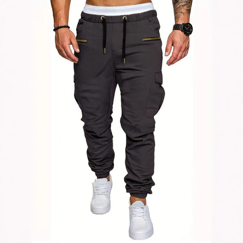 Herren Cargo-Jogginghose mit elastischem Bund und praktischen Reißverschlusstaschen EB