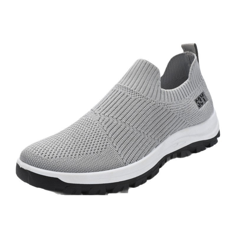 Damen Komfortable Slip-On Laufschuhe mit atmungsaktivem Mesh-Obermaterial EB