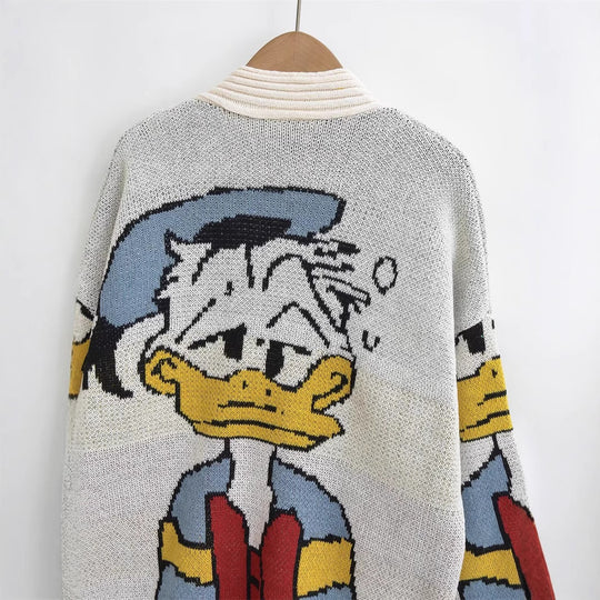 Damen Strickjacke mit Donald Duck Design EB