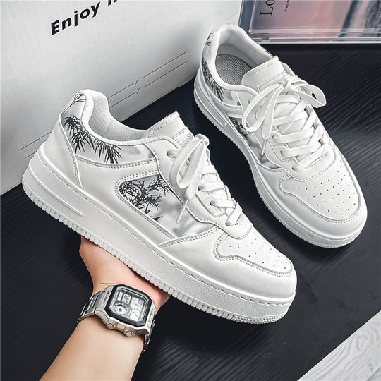 Damen Freizeitsneaker mit einzigartigem Grafikunterschrift und rutschfester Sohle EB